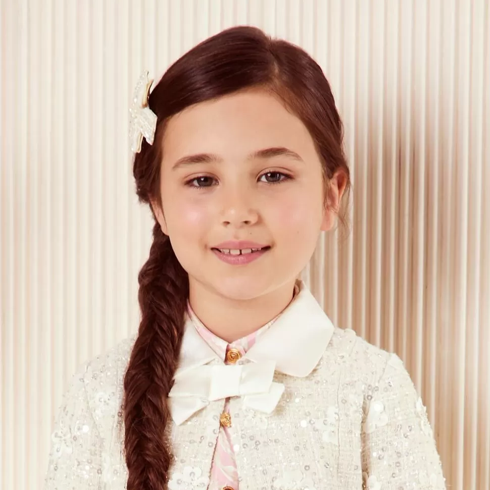 Sienna Likes To Party Girls Handmade Ivory Bead Hairclip (6.5cm)^ Hair Accessories