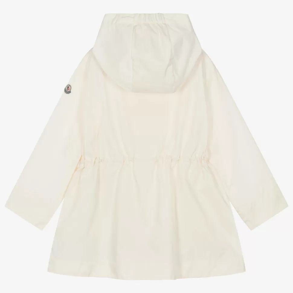 Moncler Enfant Girls Ivory Adeola Hooded Coat^ Coats & Jackets