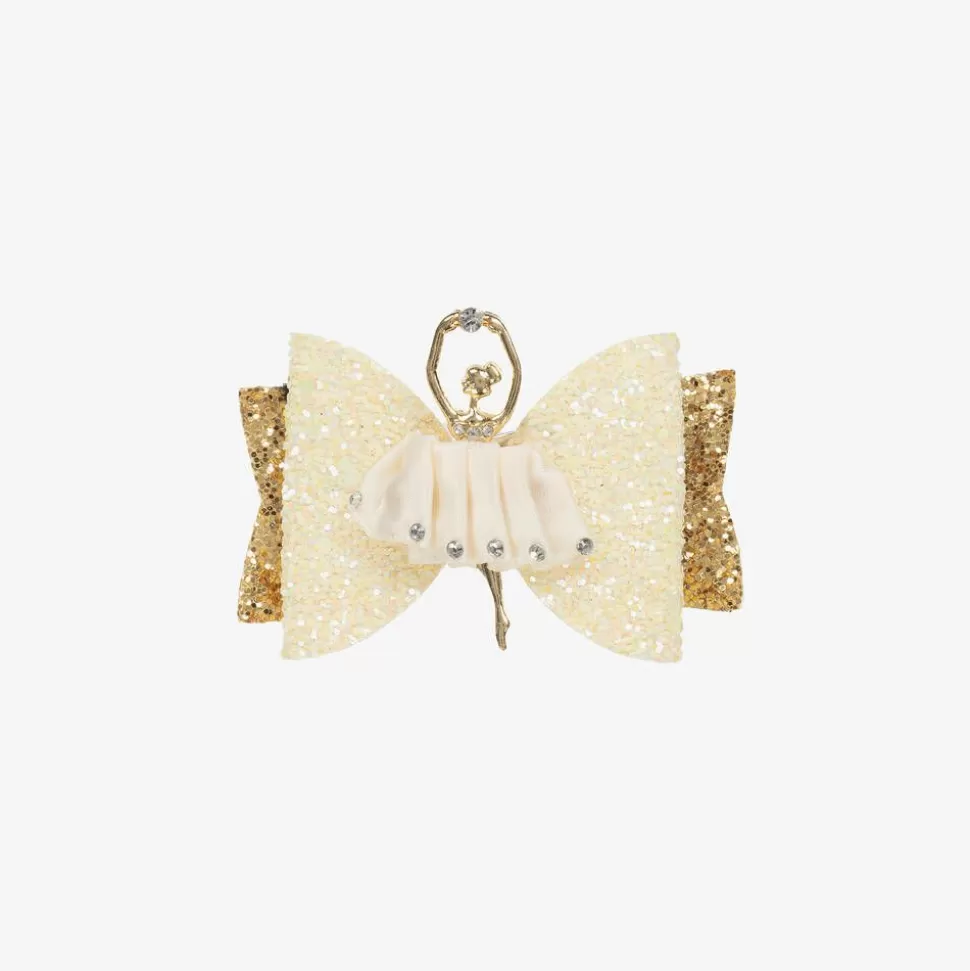 Bowtique London Girls Ivory & Gold Ballerina Hair Clip (8cm)^ Hair Accessories