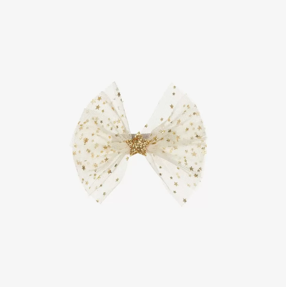 Bowtique London Girls Ivory & Gold Hair Clip (10cm)^ Hair Accessories