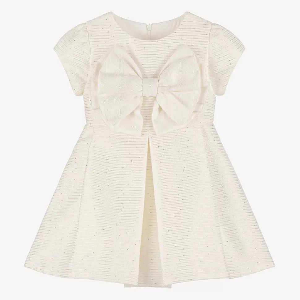 Lapin House Girls Ivory Bow & Sequin Dress^ Dresses