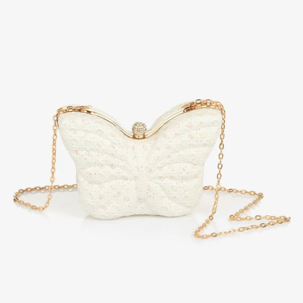 David Charles Girls Ivory Butterfly Bag (14cm)^ Bags
