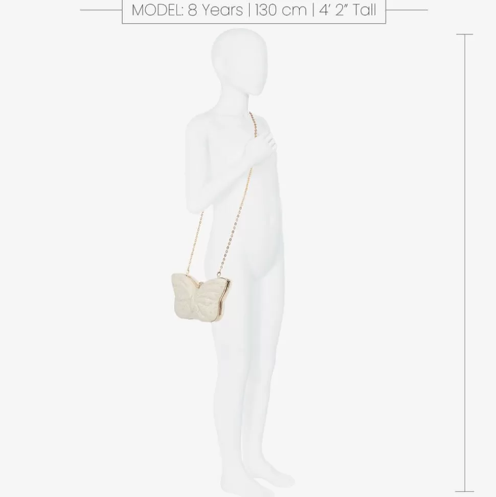 David Charles Girls Ivory Butterfly Bag (14cm)^ Bags