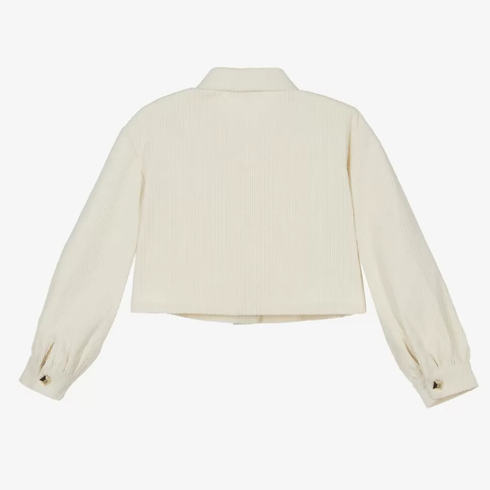 Fun amp; Fun Girls Ivory Corduroy Shirt^ Tops