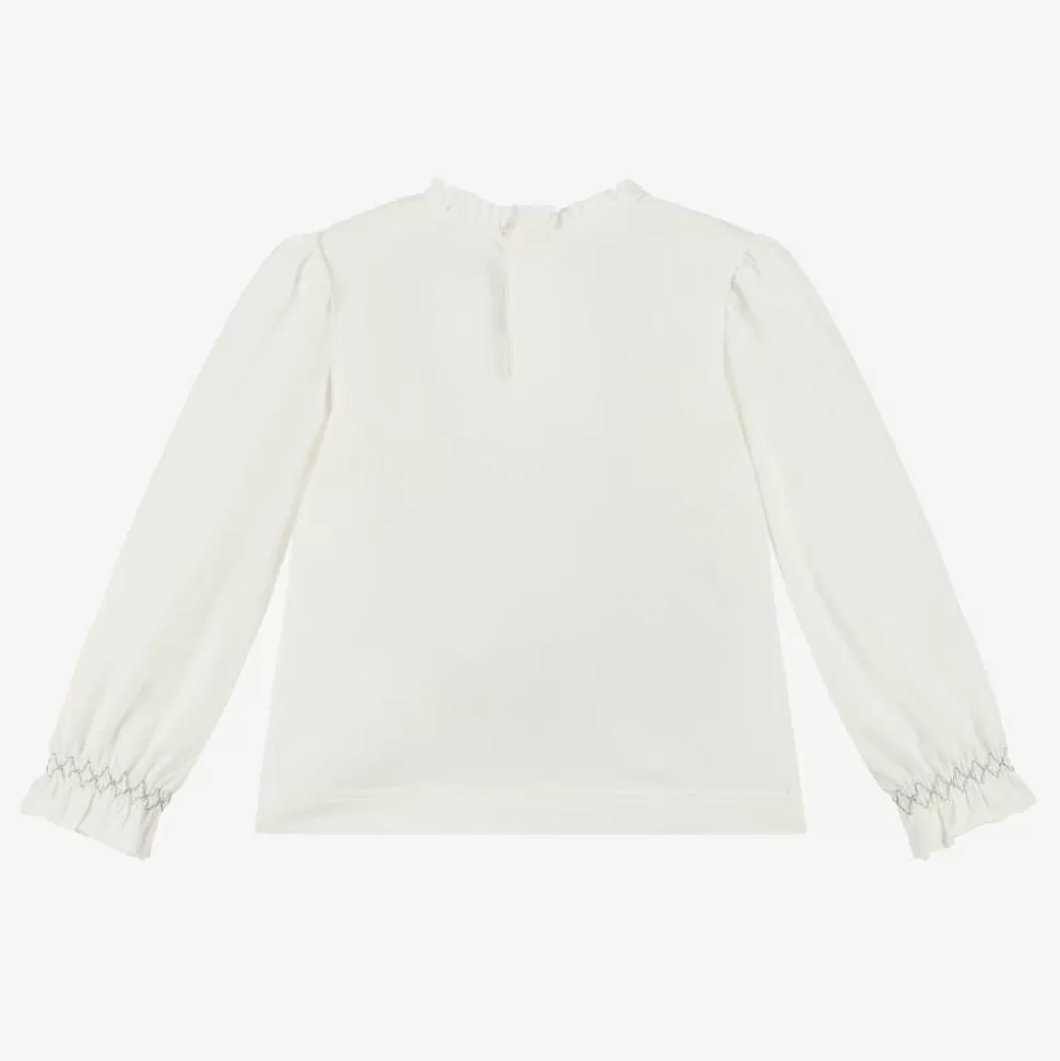 Mayoral Girls Ivory Cotton Ballerina Top^ Tops