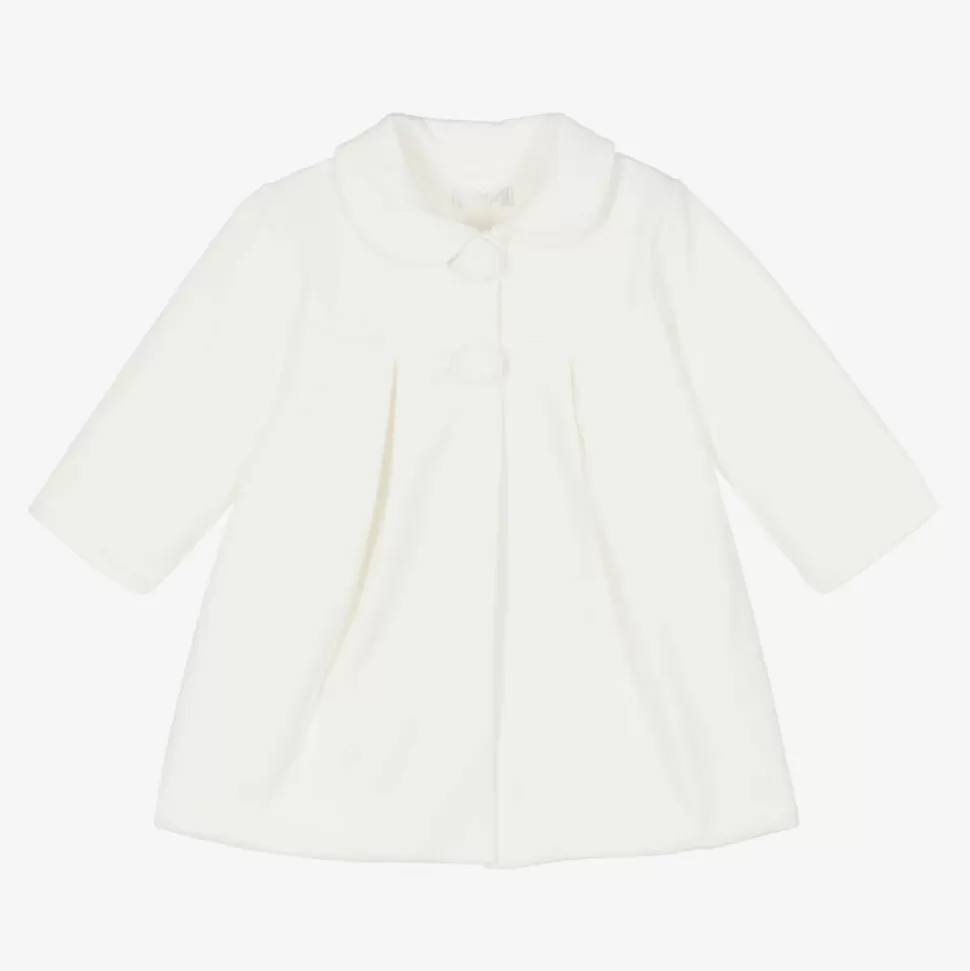 Sofija Girls Ivory Cotton Coat^ Coats & Jackets | Coats & Jackets