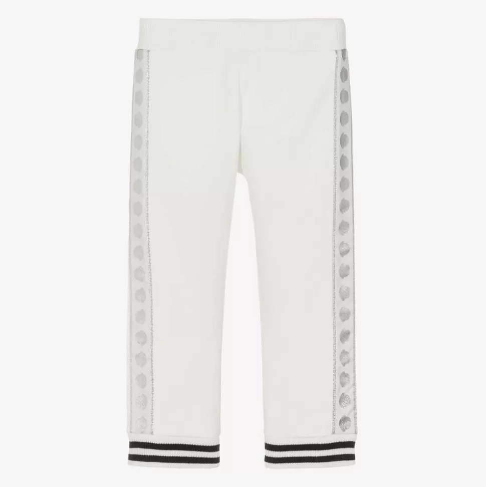 Moncler Enfant Girls Ivory Cotton Joggers^ Trousers