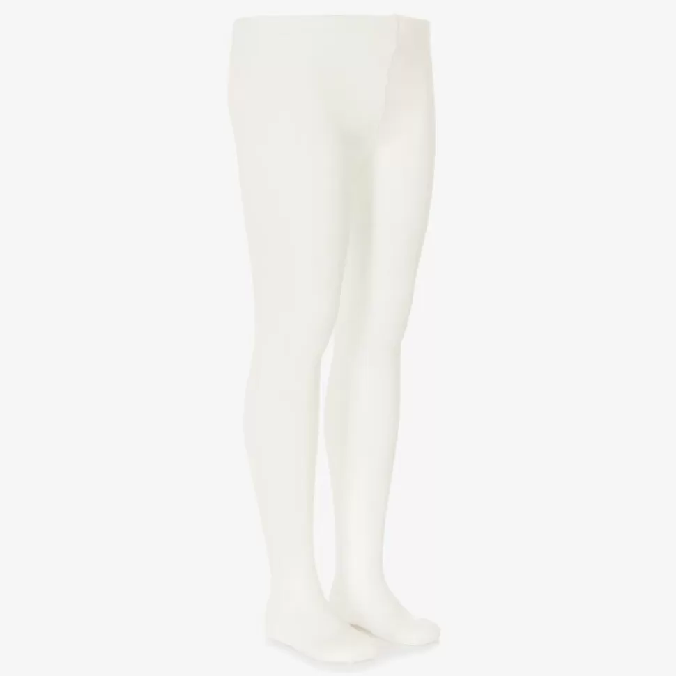 Chloé Girls Ivory Cotton Tights^ Tights