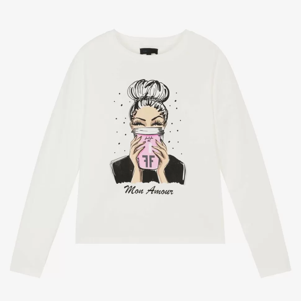 Fun amp; Fun Girls Ivory Cotton Top^ Tops