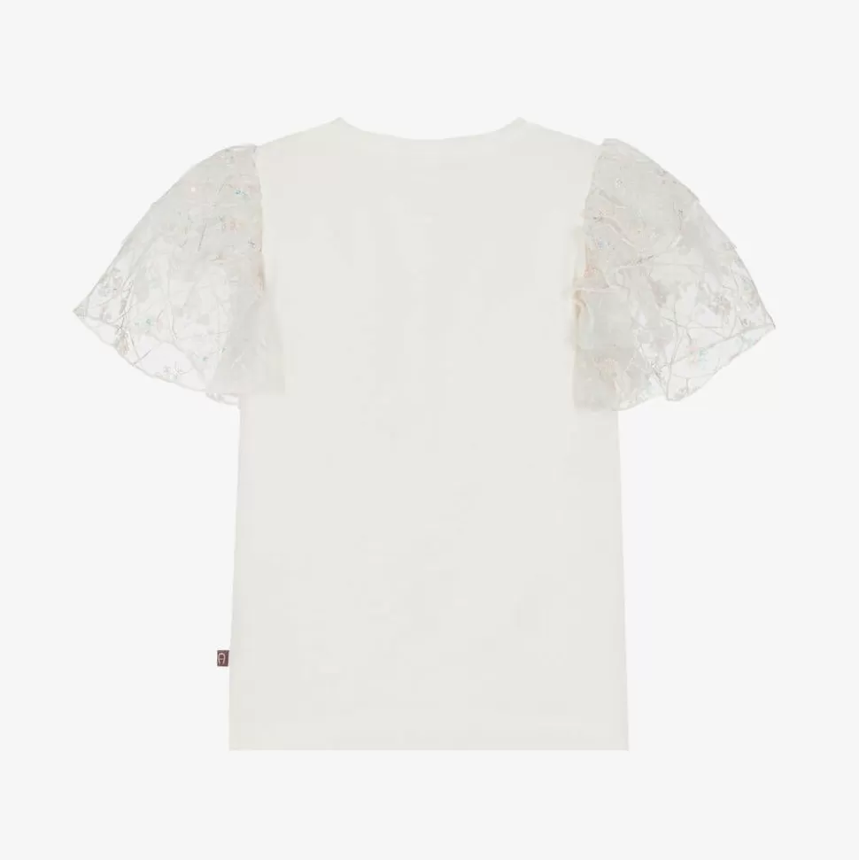 AIGNER Girls Ivory Cotton T-Shirt^ Tops