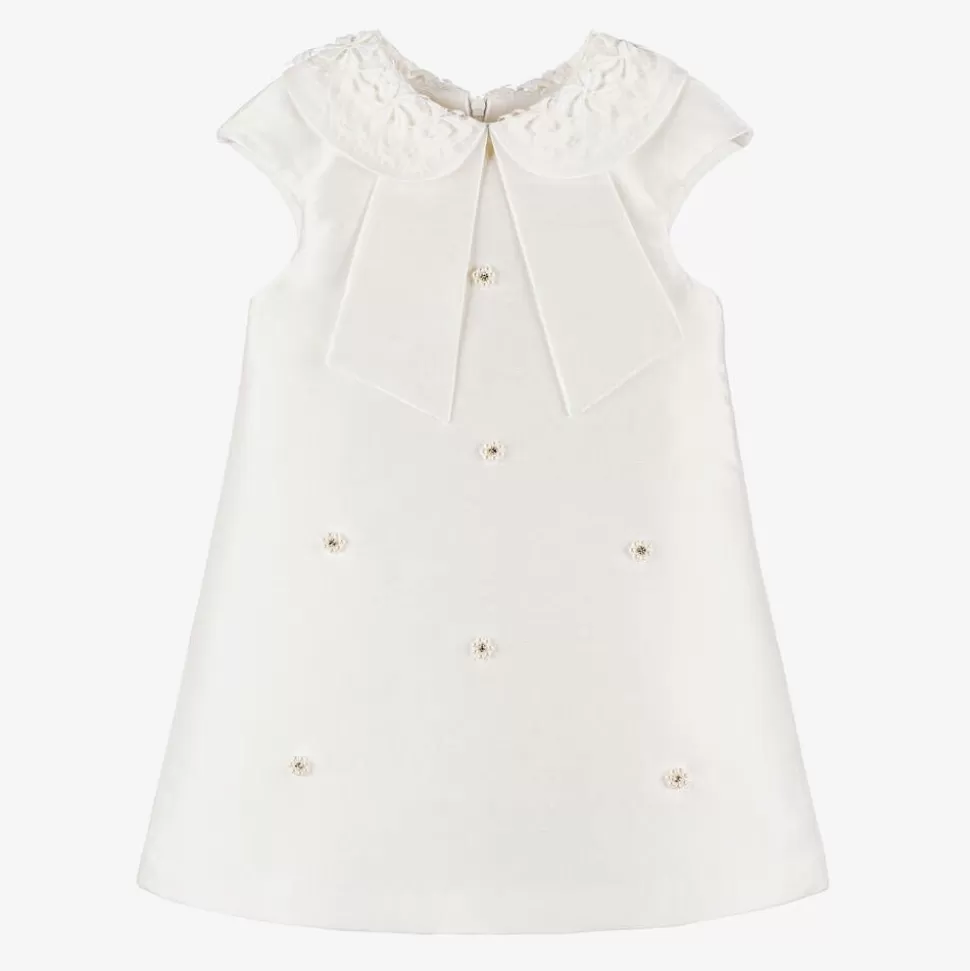 Lapin House Girls Ivory Diamanté Flower Dress^ Dresses