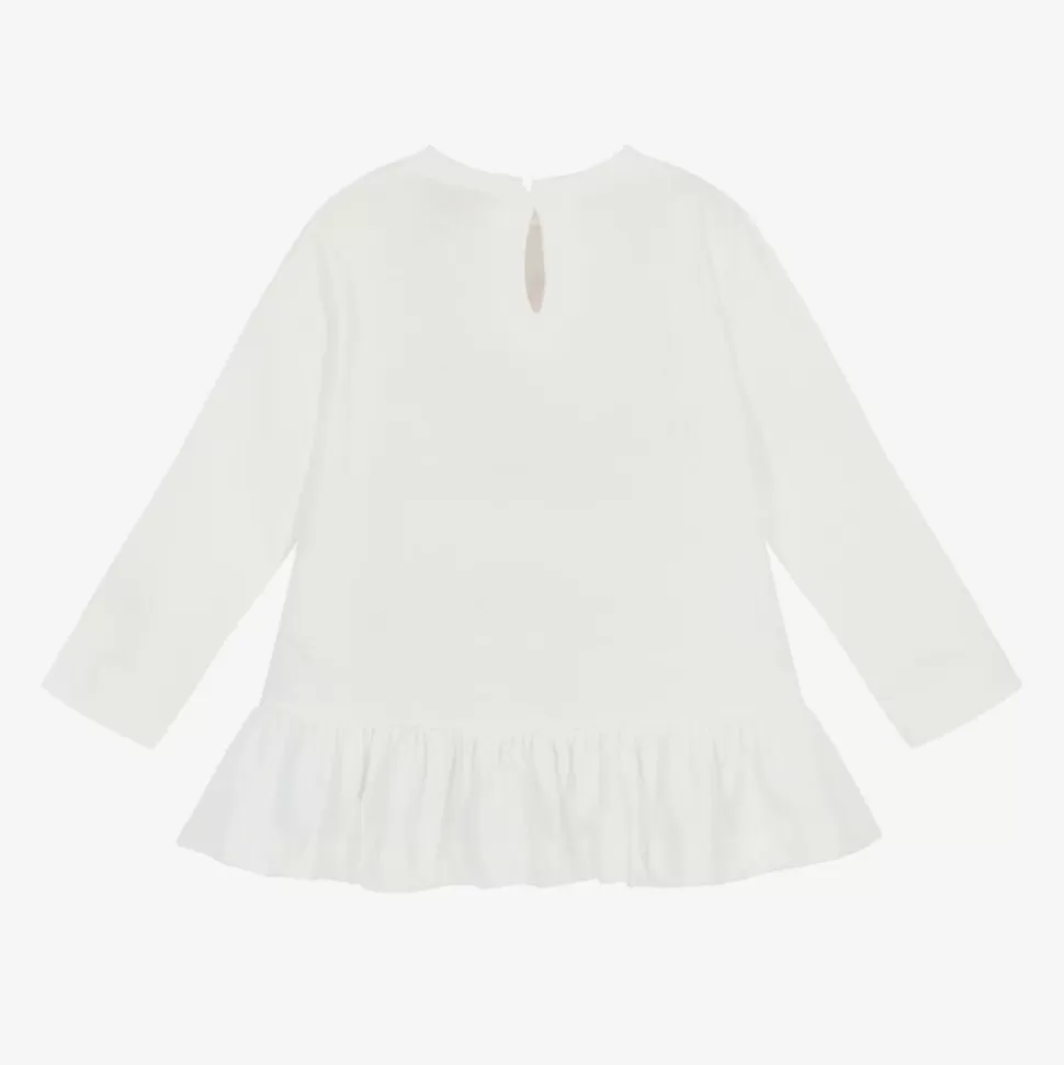 Monnalisa Girls Ivory Disney Cotton Tunic Top^ Tops | Tops