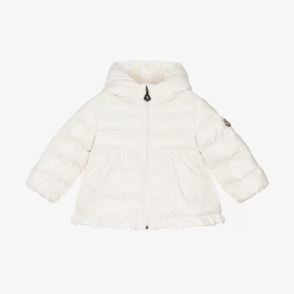 Moncler Enfant Girls Ivory Down Padded Odile Coat^ Coats & Jackets