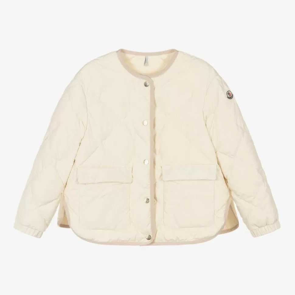 Moncler Enfant Girls Ivory Down-Quilted Ursella Jacket^ Coats & Jackets
