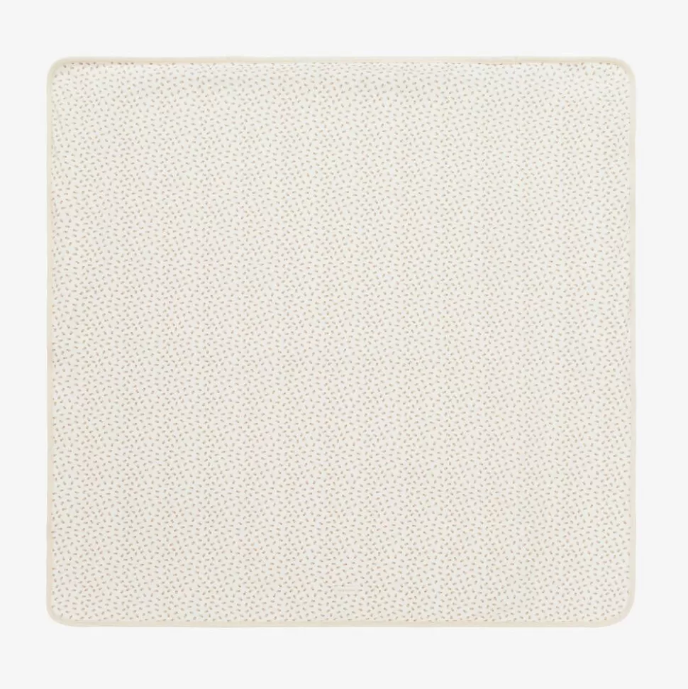 Laranjinha Girls Ivory Floral Cotton Blanket (83cm)^ Blankets & Shawls