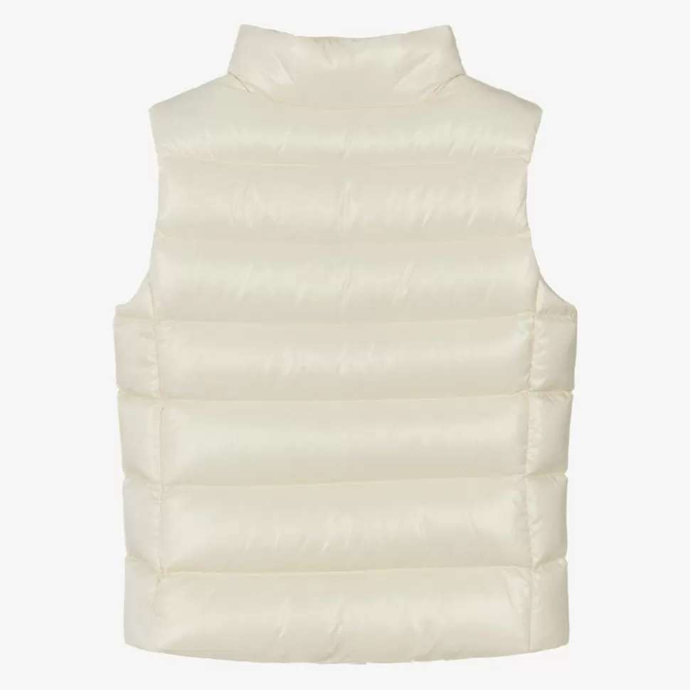 Moncler Enfant Girls Ivory Ghany Down Padded Gilet^ Coats & Jackets