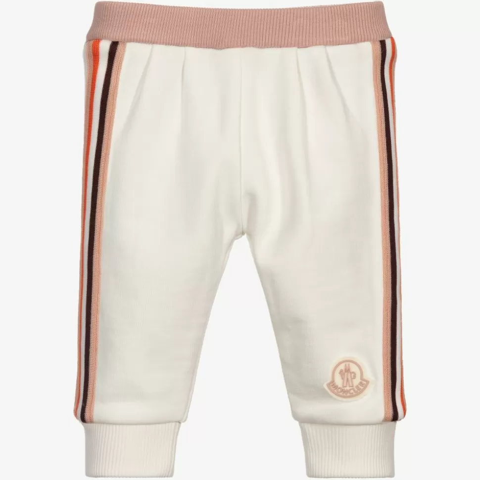 Moncler Enfant Girls Ivory Joggers^ Trousers