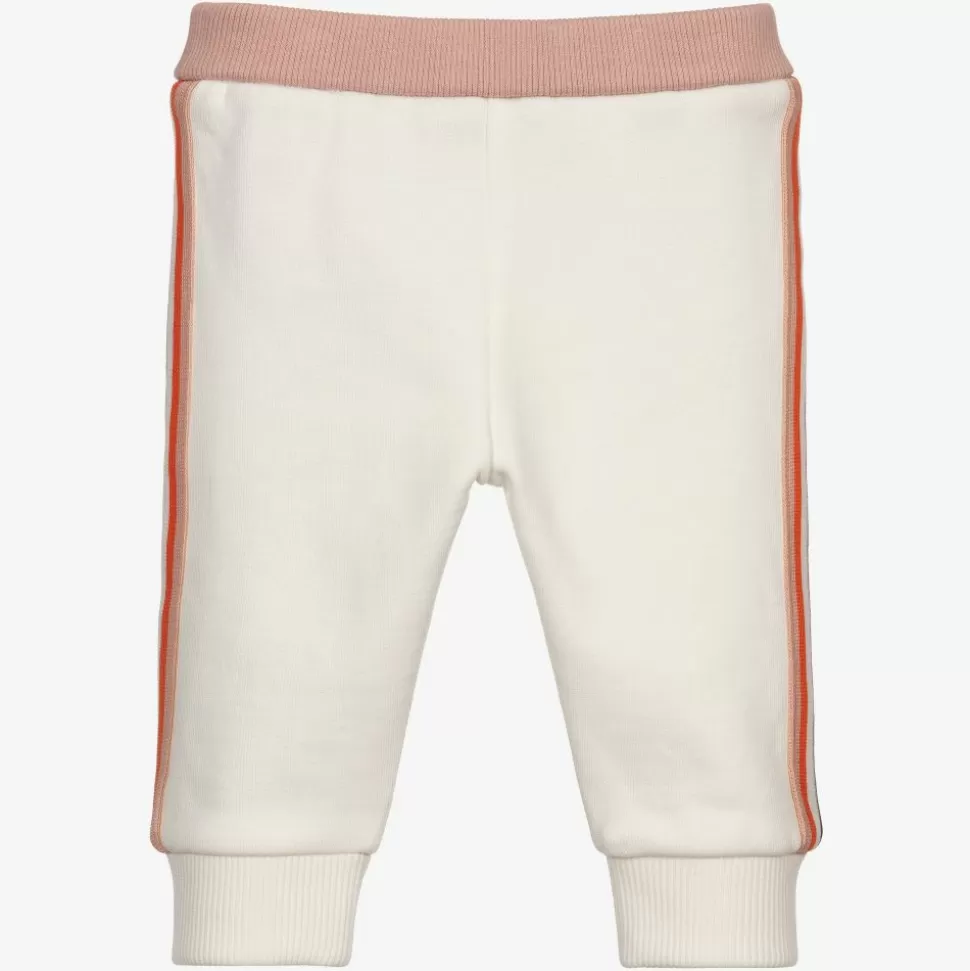 Moncler Enfant Girls Ivory Joggers^ Trousers
