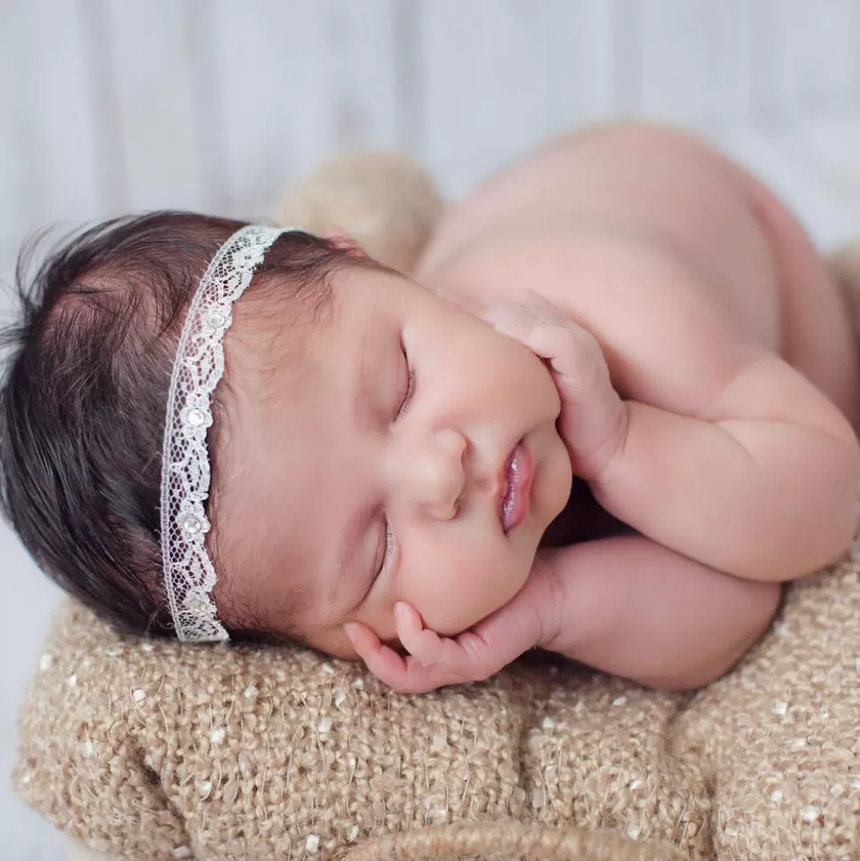 Cute Cute Girls Ivory Lace Headband^ Hair Accessories