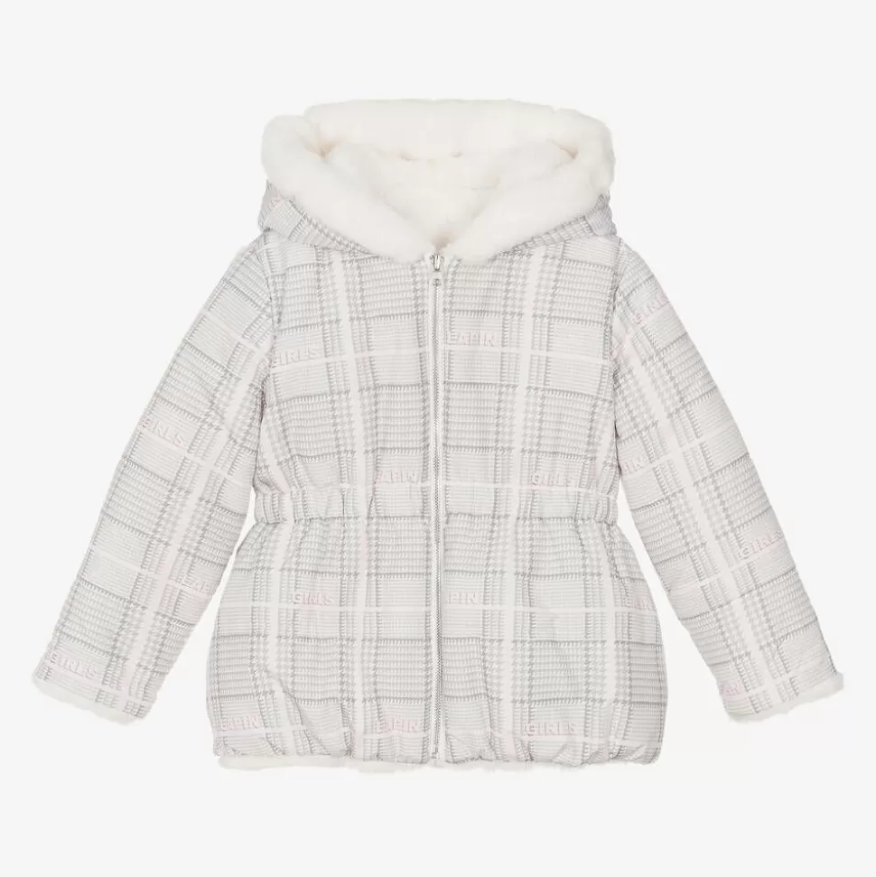 Lapin House Girls Ivory Reversible Faux Fur Jacket^ Coats & Jackets