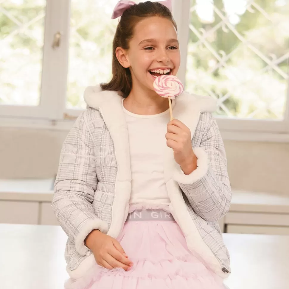 Lapin House Girls Ivory Reversible Faux Fur Jacket^ Coats & Jackets