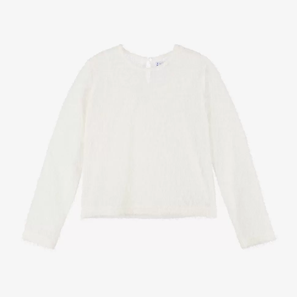 Mayoral Girls Ivory Shimmer Top^ Tops