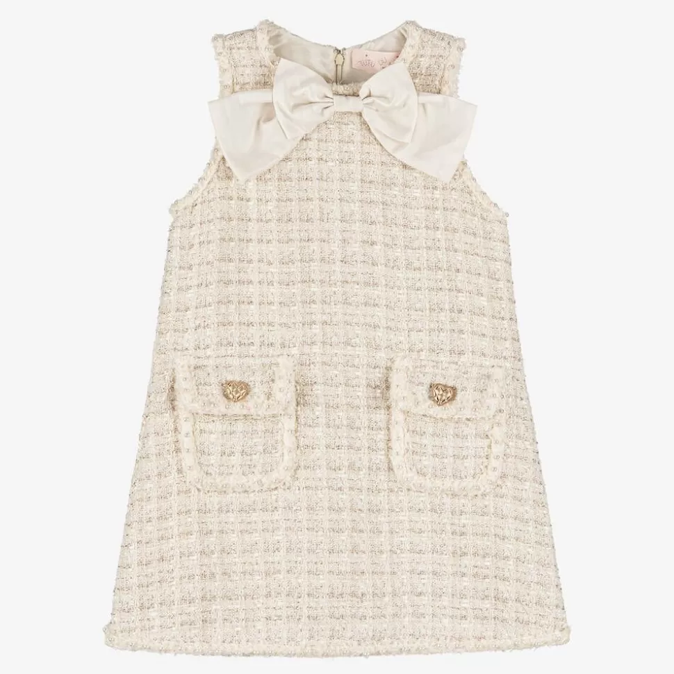 Tutu du Monde Girls Ivory Sparkly Tweed Dress^ Dresses
