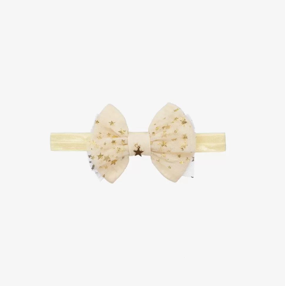 Cute Cute Girls Ivory Tulle Bow Headband^ Hair Accessories