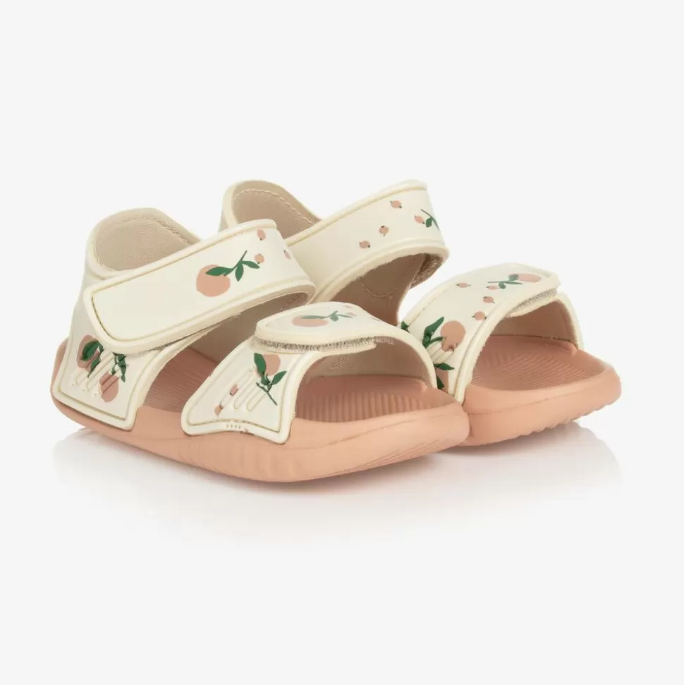 Liewood Girls Ivory Velcro Peach Sandals^ Sandals