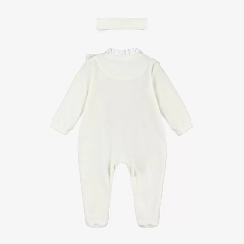 Lapin House Girls Ivory Velour Babygrow Set^ Gifts | Babysuits