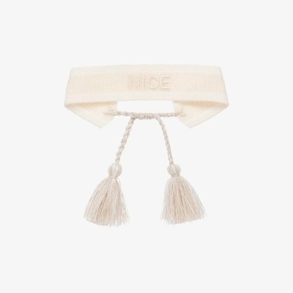 Stella Cove Girls Ivory Woven Tassel Bracelet^ Jewellery