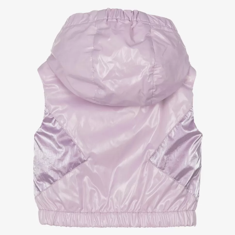 Moncler Enfant Girls Lilac Purple Lostyca Gilet^ Coats & Jackets