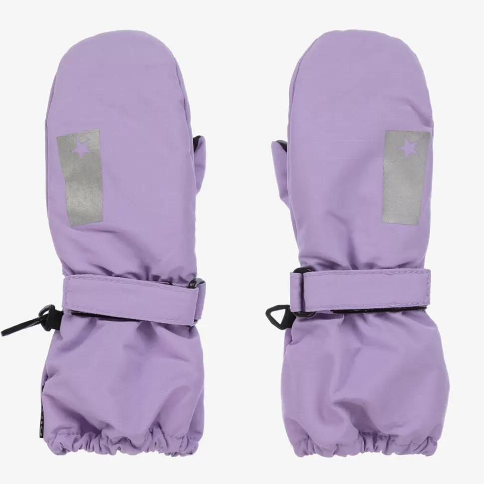 Molo Girls Lilac Purple Thermal Mittens^ Snowwear