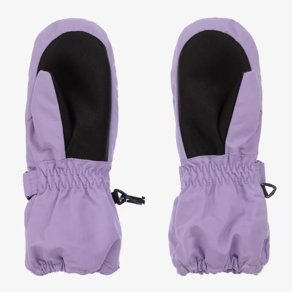 Molo Girls Lilac Purple Thermal Mittens^ Snowwear