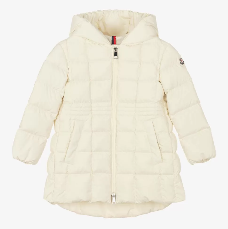 Moncler Enfant Girls Long Ivory Arina Puffer Parka Coat^ Coats & Jackets