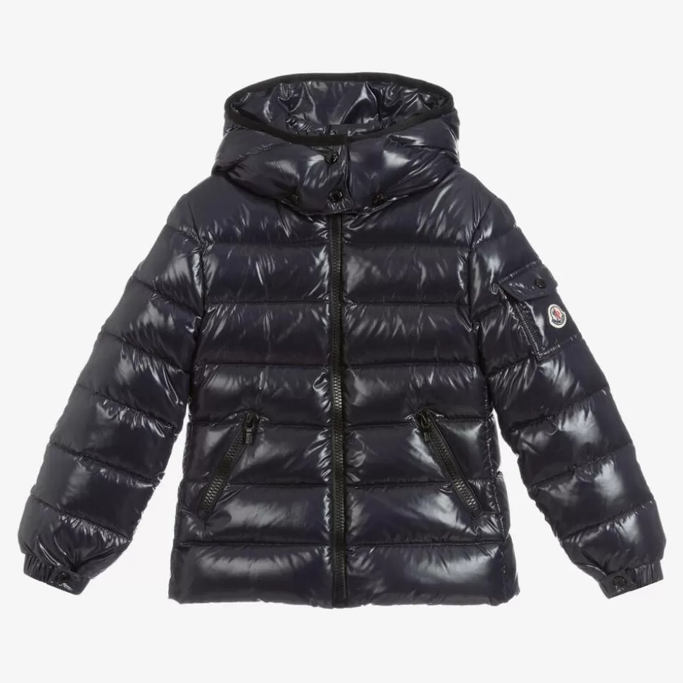 Moncler Enfant Girls Navy Blue Down Bady Puffer Jacket^ Coats & Jackets