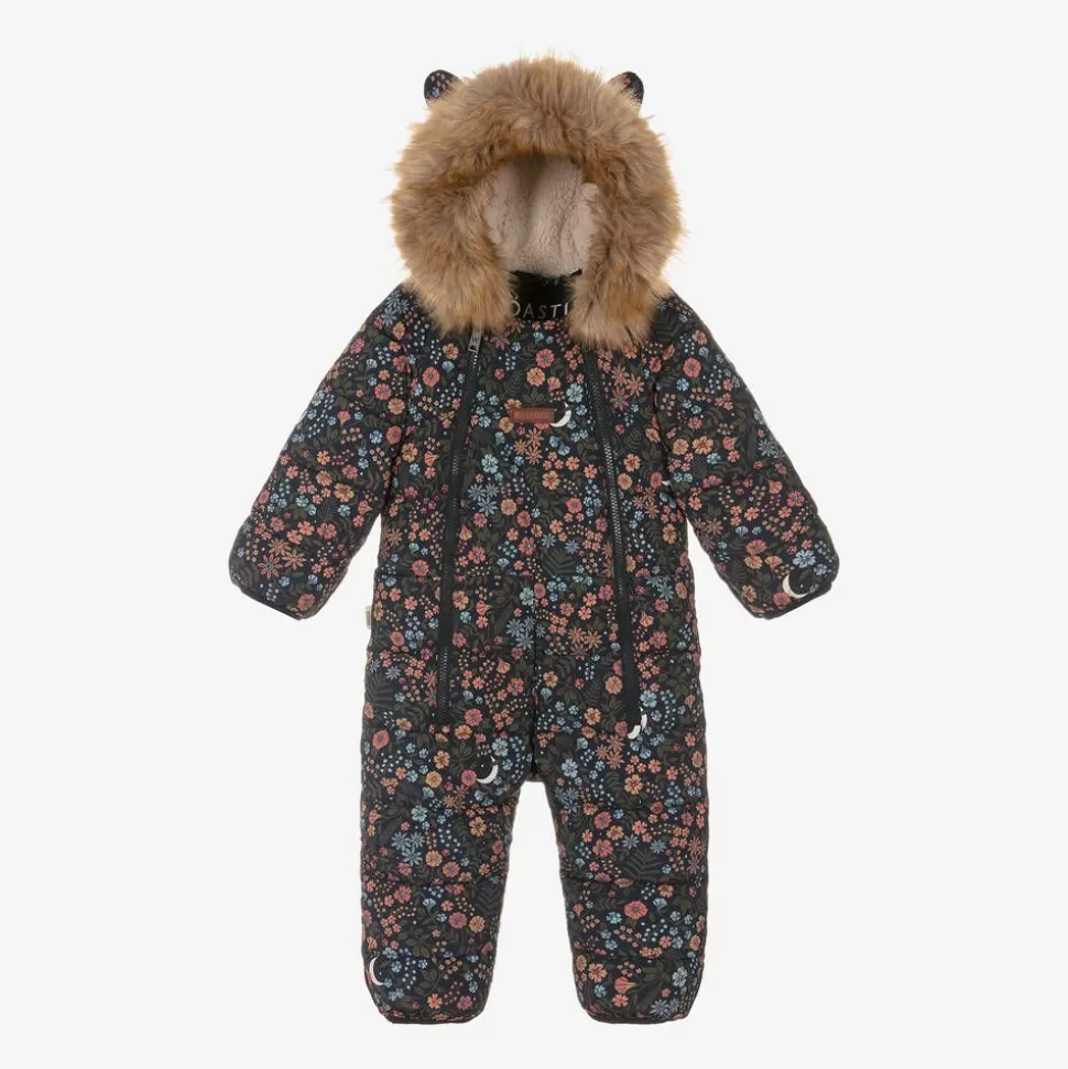Töastie Girls Navy Blue Floral Snowsuit^ Snowwear | Snowwear