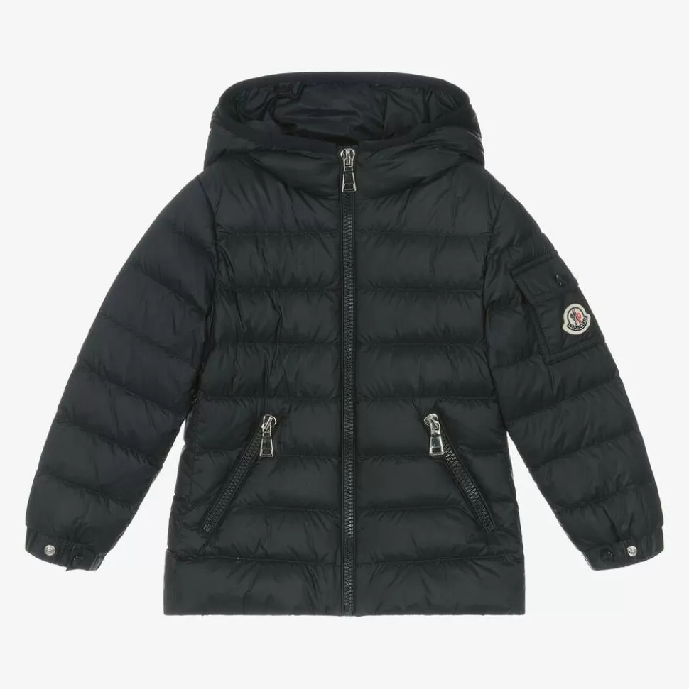 Moncler Enfant Girls Navy Blue Gles Down Padded Jacket^ Coats & Jackets