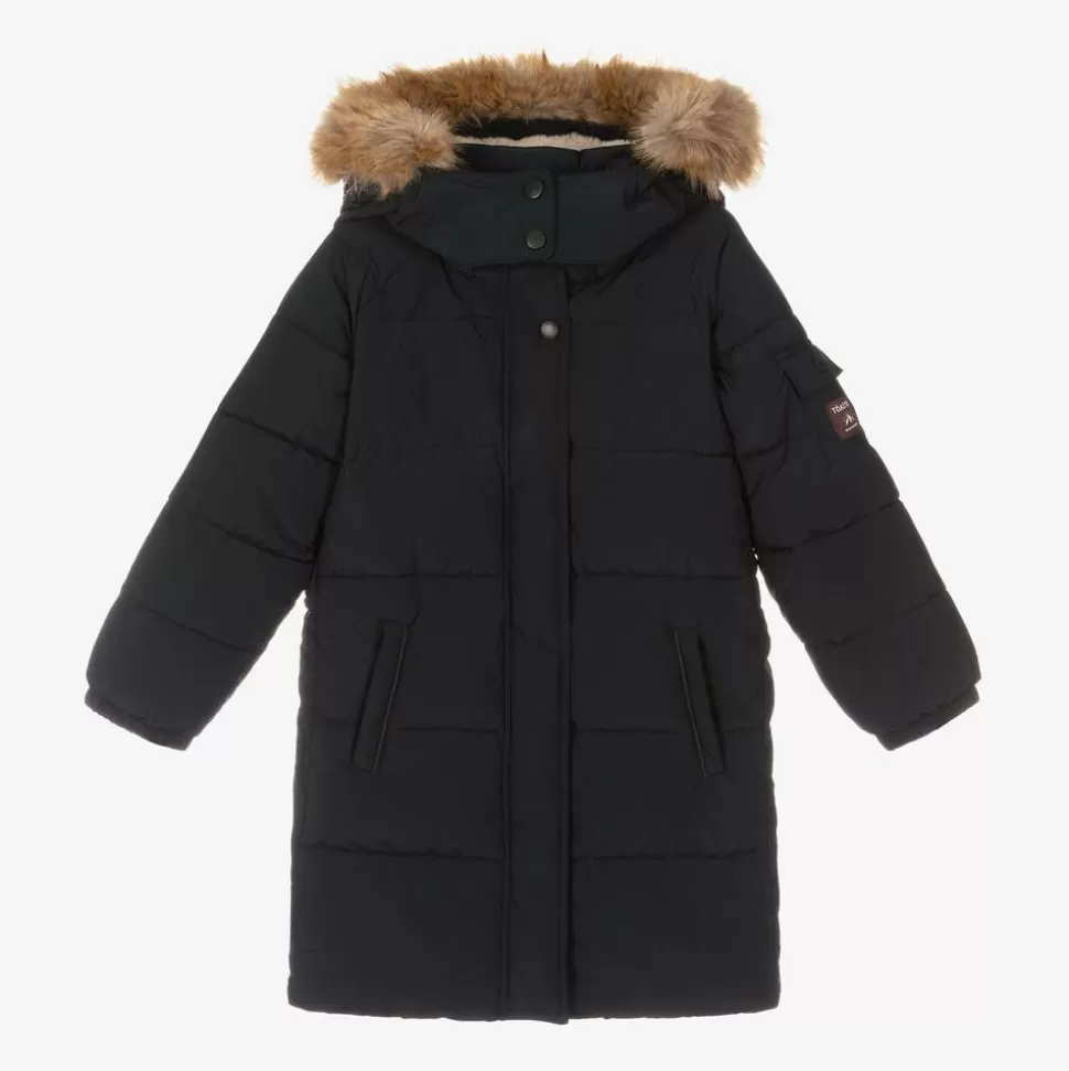 Töastie Girls Navy Blue Hooded Parka Coat^ Coats & Jackets