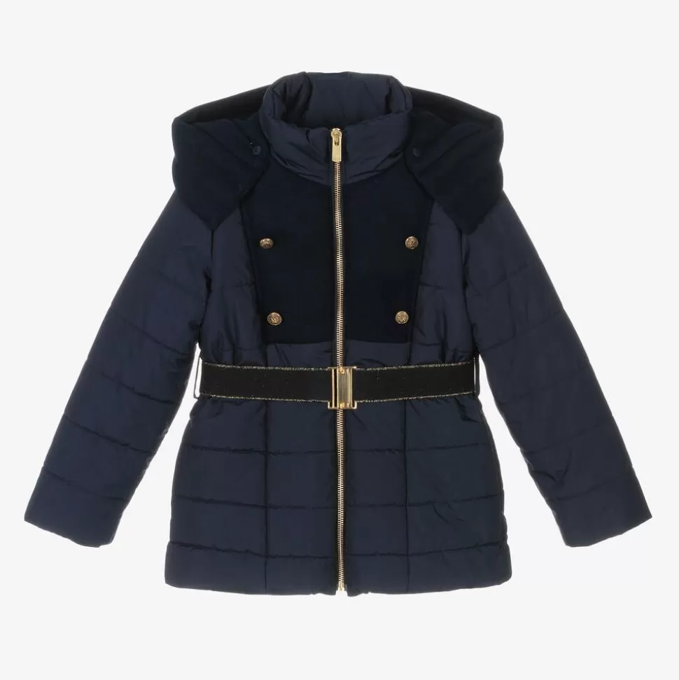 Lapin House Girls Navy Blue Hooded Puffer Coat^ Coats & Jackets