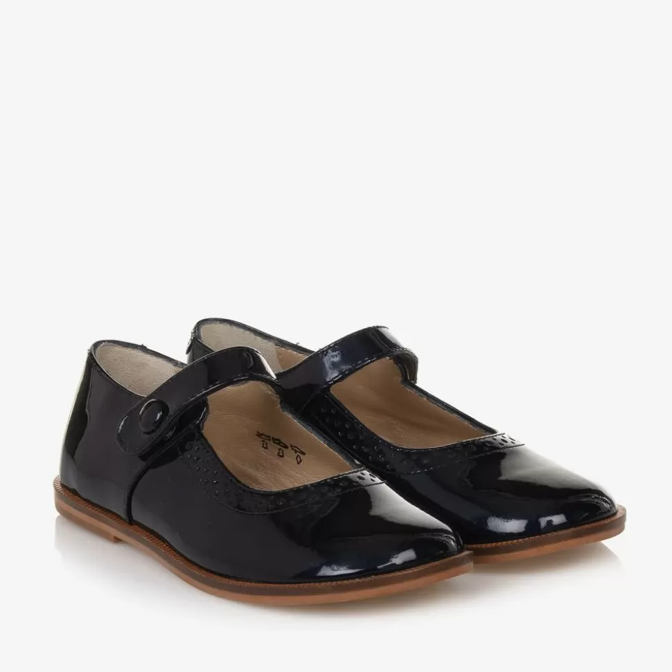 Tartine et Chocolat Girls Navy Blue Leather Pumps^ Pumps & Ballerinas | Pumps & Ballerinas