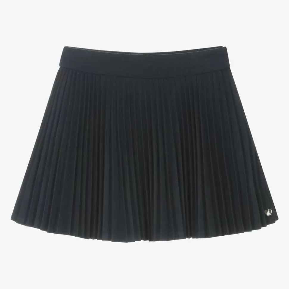 Tartine et Chocolat Girls Navy Blue Pleated Skirt^ Skirts