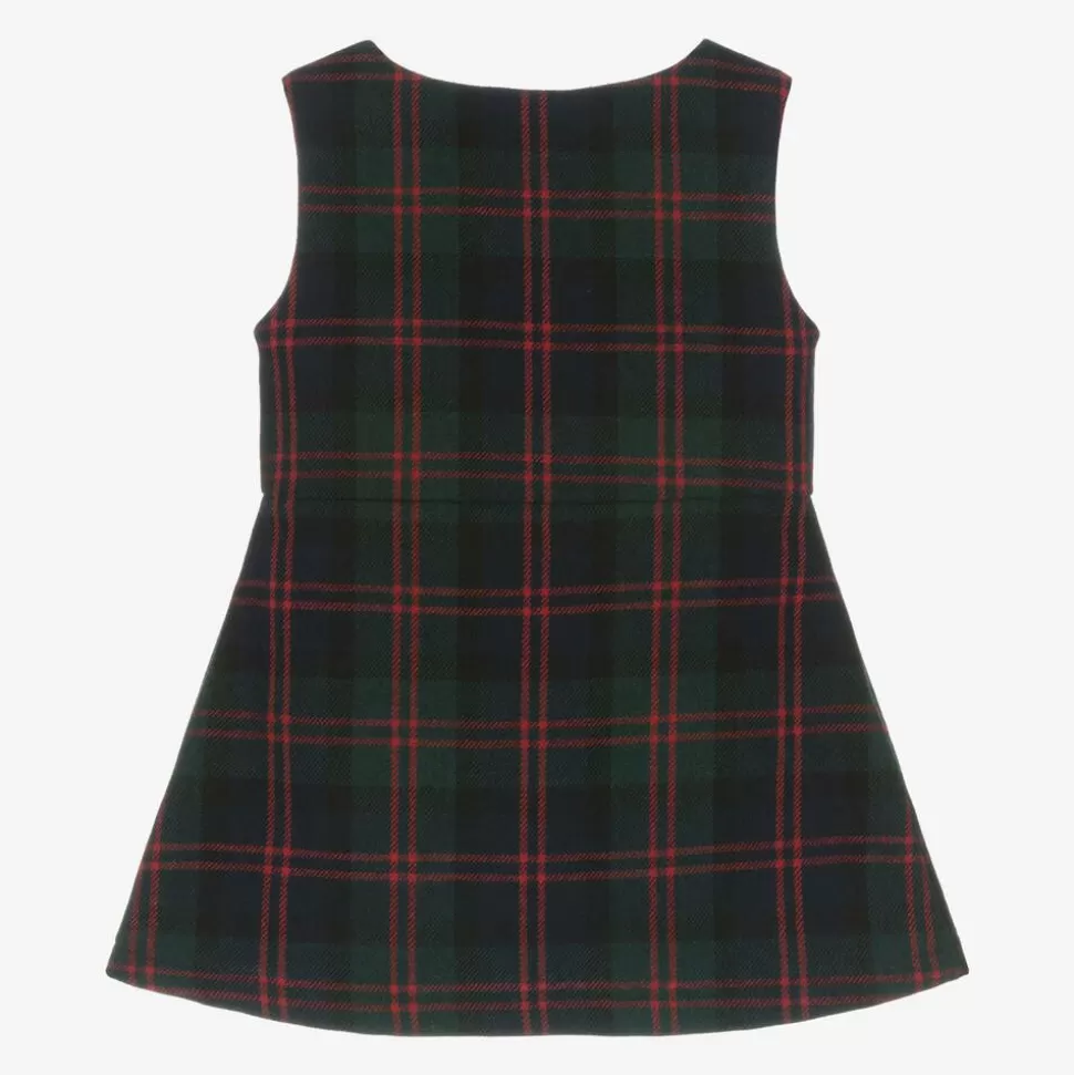 Lapin House Girls Navy Blue Tartan Wool Dress^ Dresses