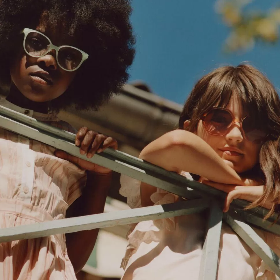 Chloé Girls Orange Hexagonal Sunglasses^ Clothing Accessories