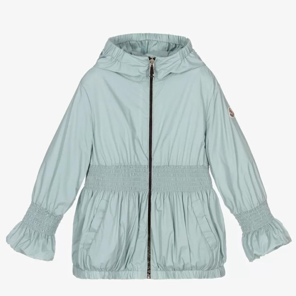Moncler Enfant Girls Pale Blue Logo Jacket^ Coats & Jackets