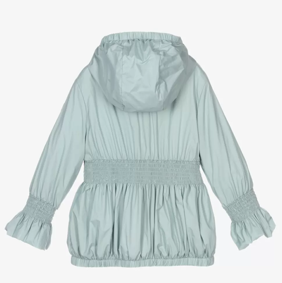 Moncler Enfant Girls Pale Blue Logo Jacket^ Coats & Jackets
