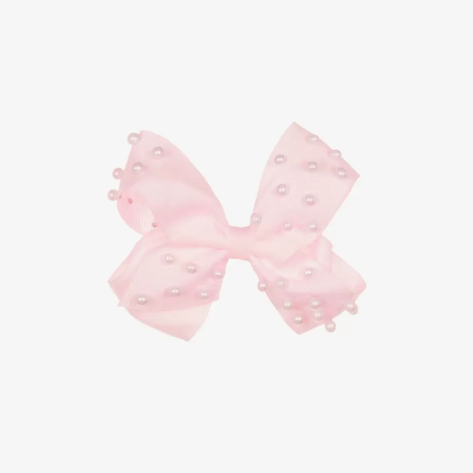 Bowtique London Girls Pale Pink Bow Hair Clip (11cm)^ Hair Accessories