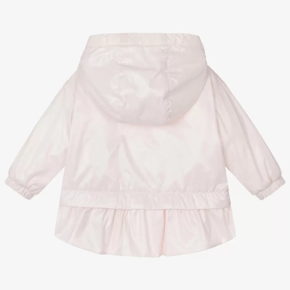 Moncler Enfant Girls Pale Pink Camelien Hooded Jacket^ Coats & Jackets