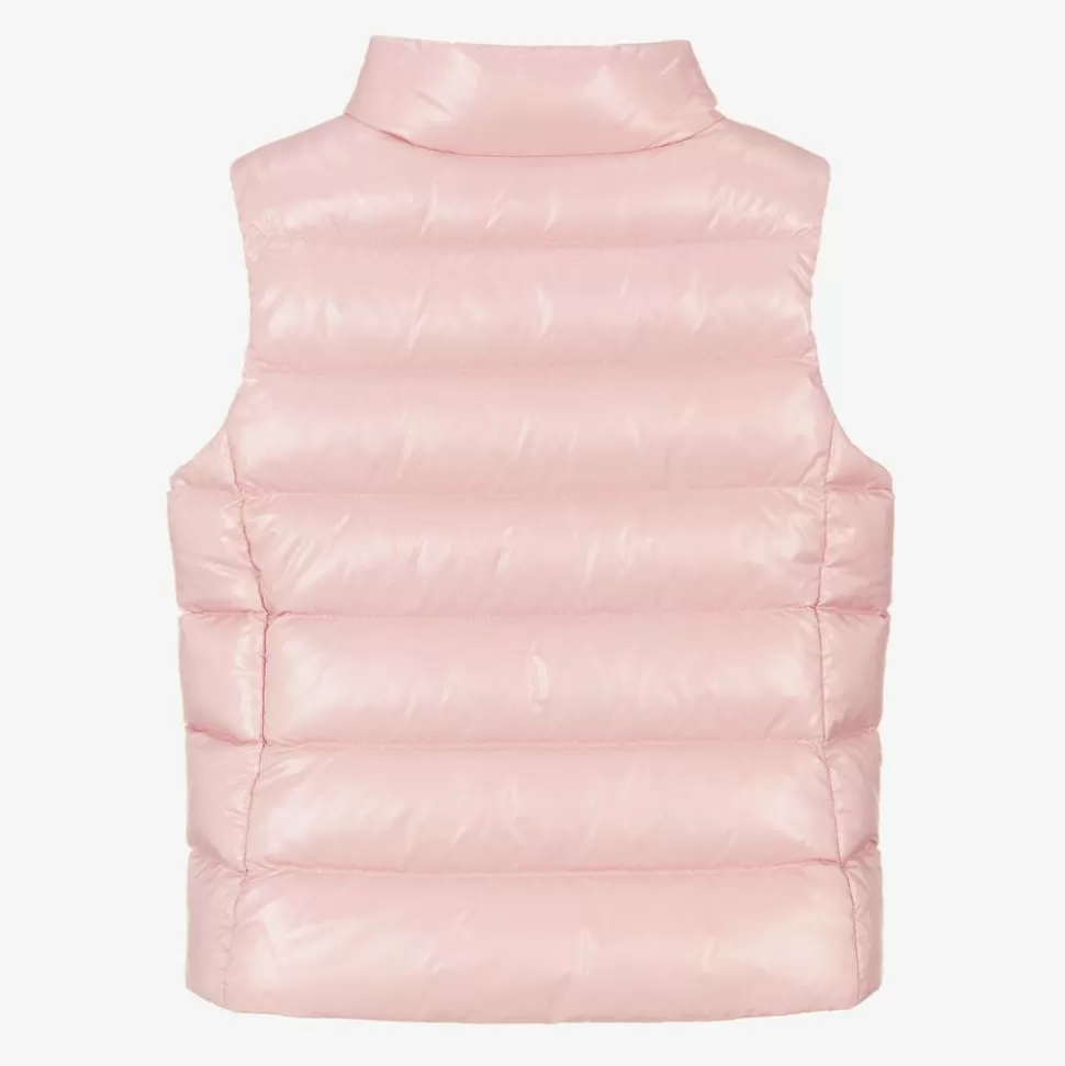 Moncler Enfant Girls Pale Pink Ghany Down Padded Gilet^ Coats & Jackets