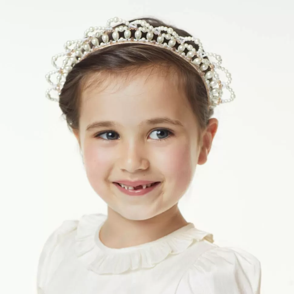 Sienna Likes To Party Girls Pearl Tiara Hairband^ Hair Accessories